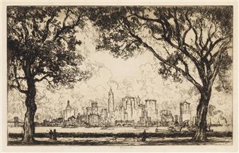 JOSEPH PENNELL Two etchings.